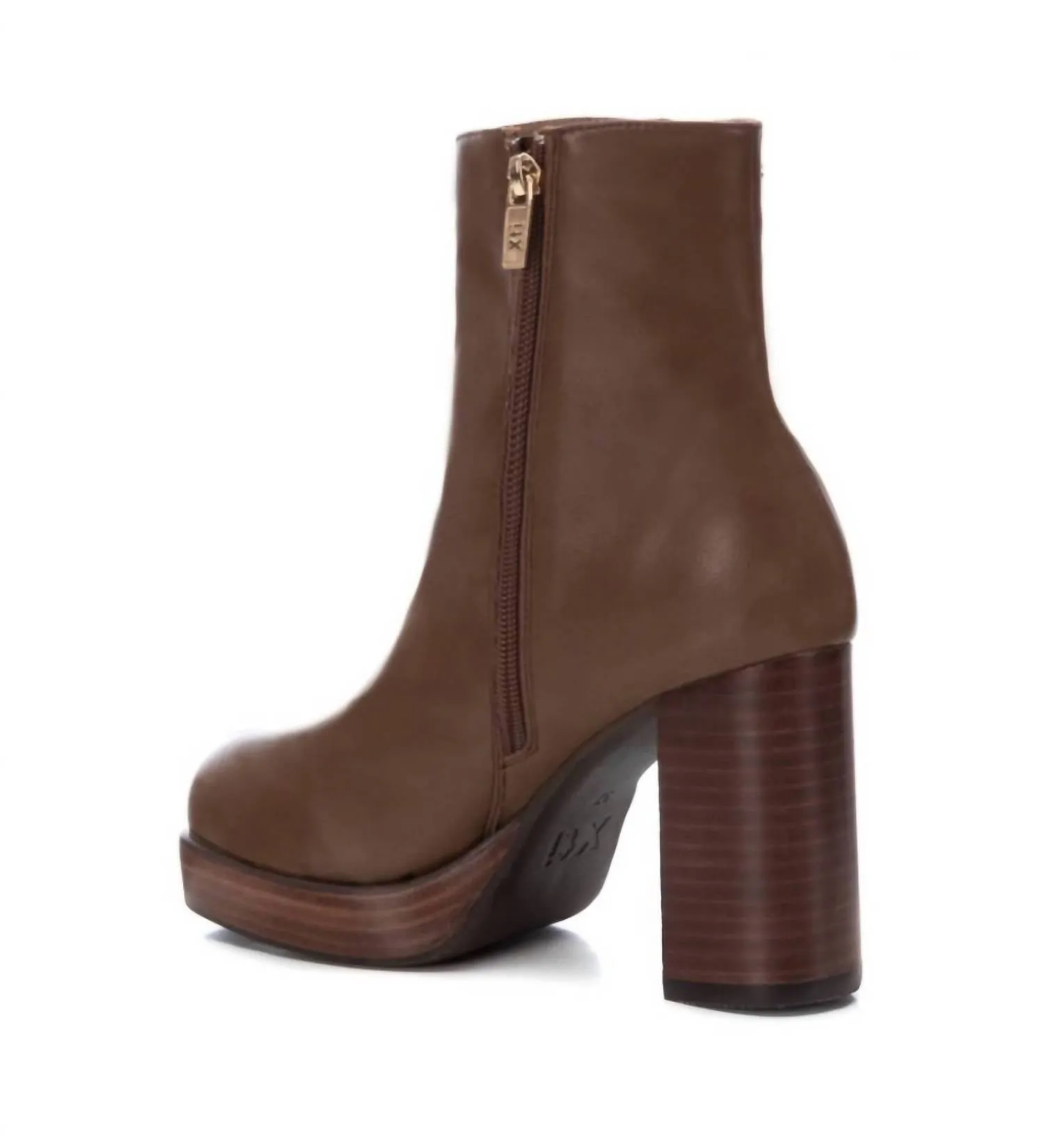 Women's Block Heel Booties In Taupe