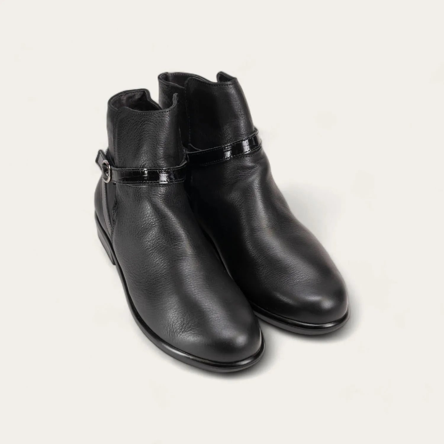 Women's Briza Ankle Boot In Soft Black/jet Black/black Croc