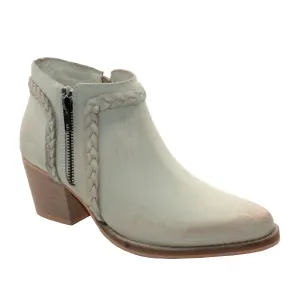 Women's Bronco Braided Ankle Bootie In Off White