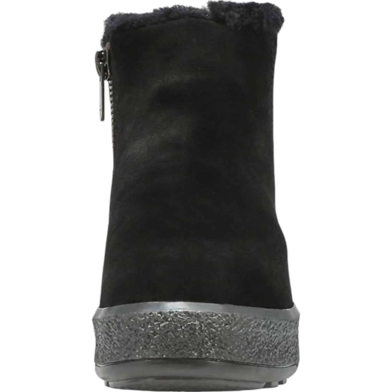 Women's Broom Boots - Medium In Black Suede