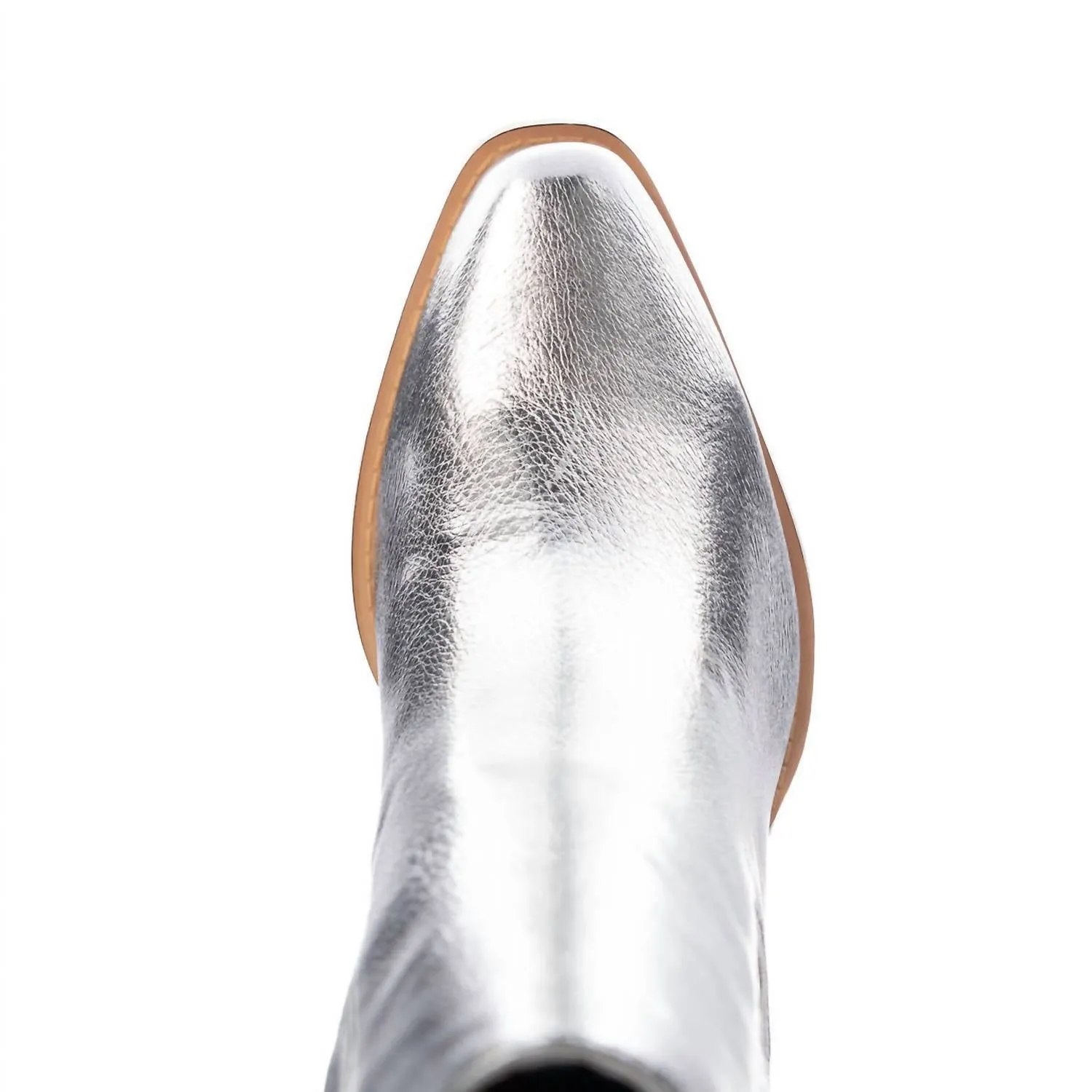 Women's Cali Metallic Bootie In Silver