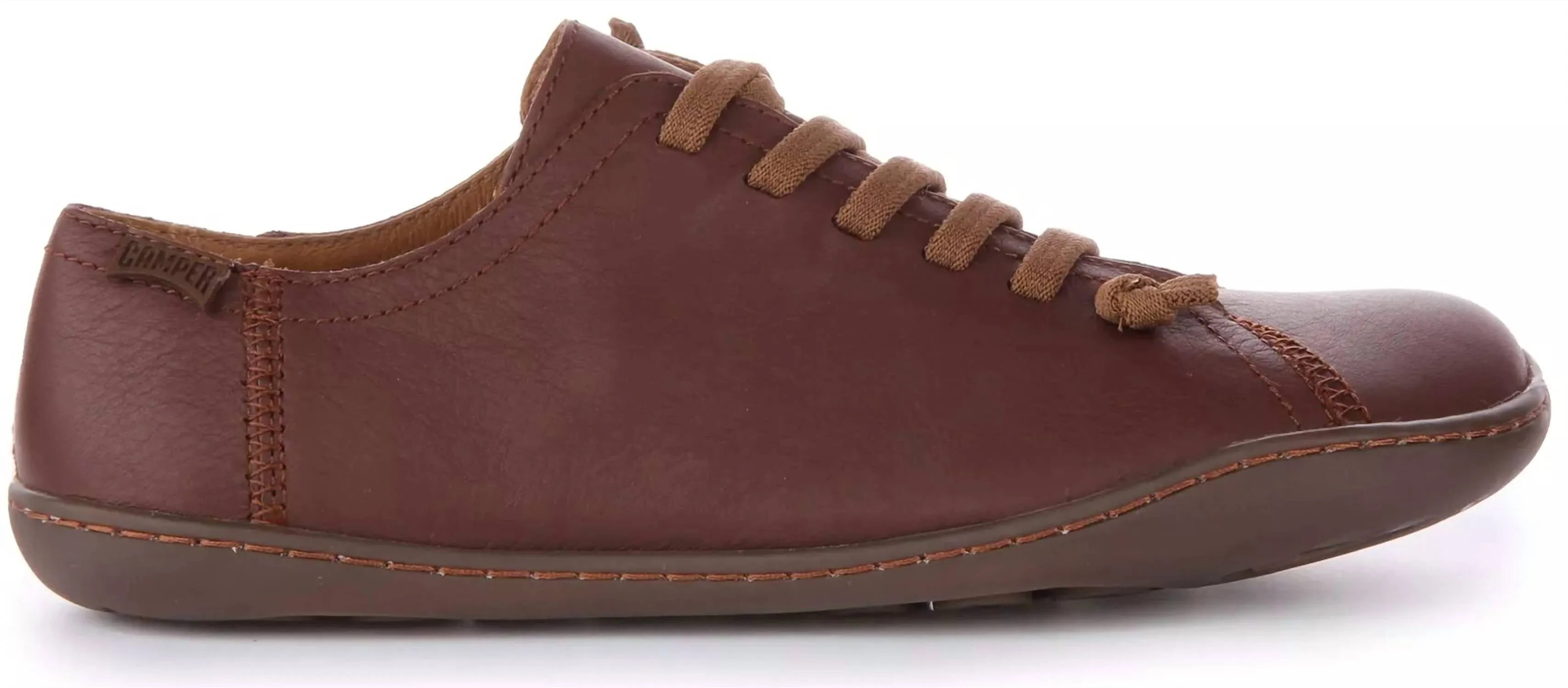 Womens Cami Slip On Wide Fit Casual Leather Shoe In Opium Cola/cami Vida