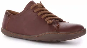 Womens Cami Slip On Wide Fit Casual Leather Shoe In Opium Cola/cami Vida
