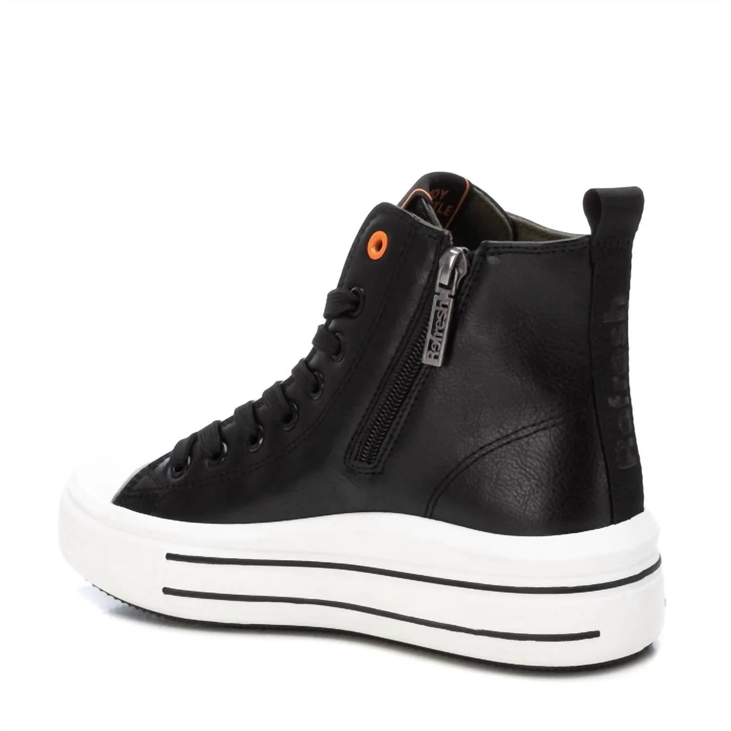 Women's Canvas Ankle Booties In Black