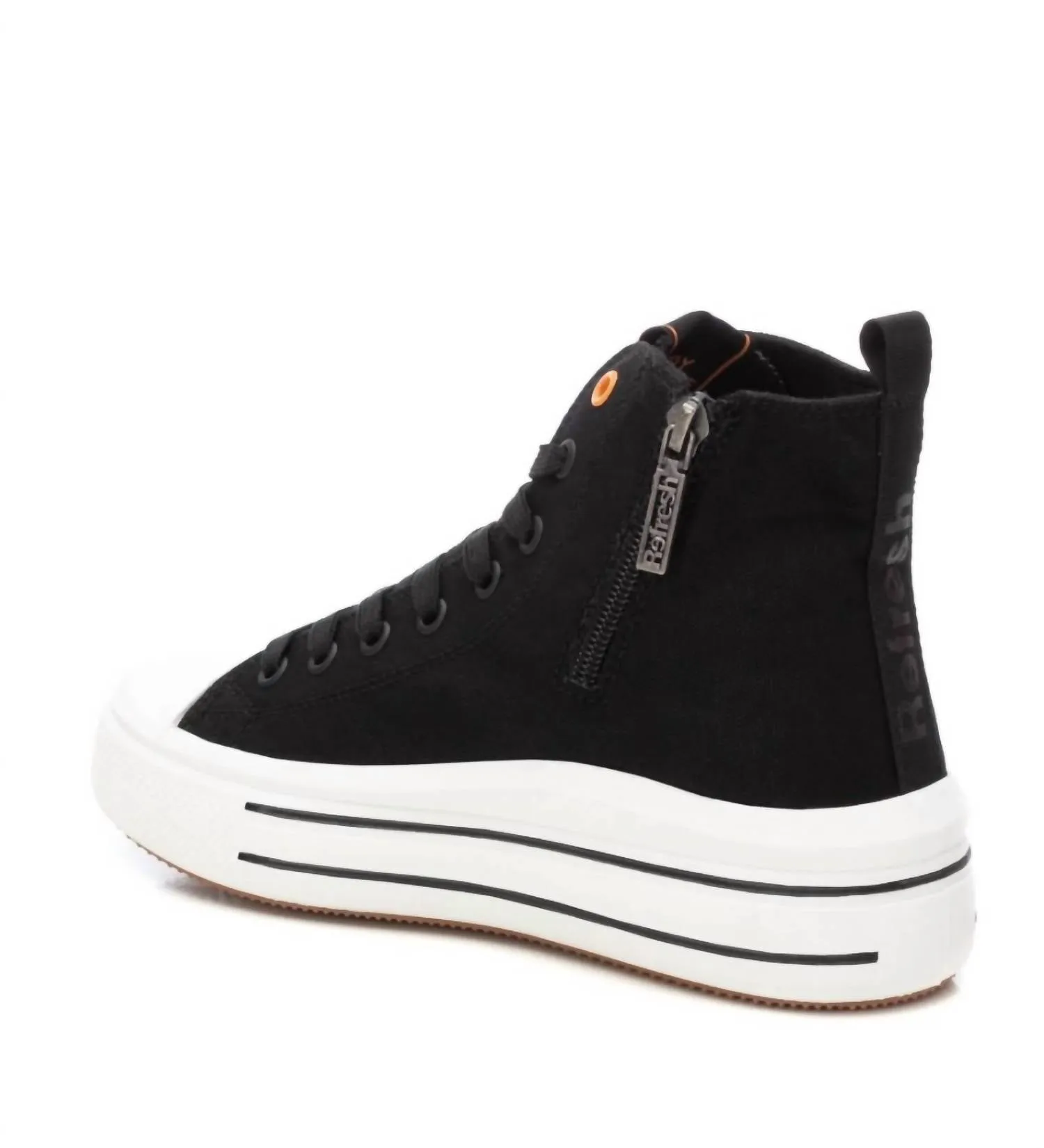 Women's Canvas Ankle Boots In Black