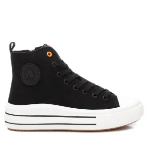 Women's Canvas Ankle Boots In Black
