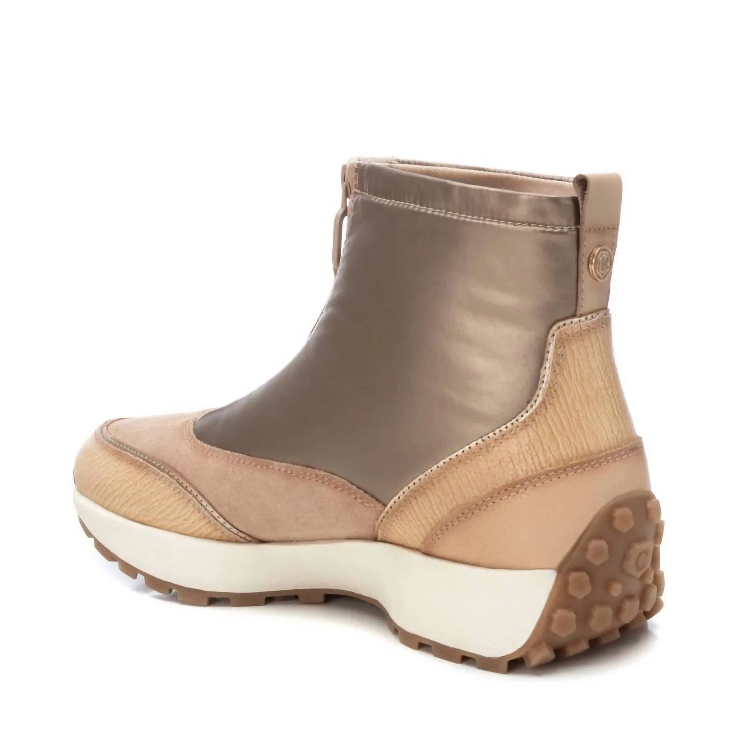 Women's Carmela Collection Leather Booties In Beige