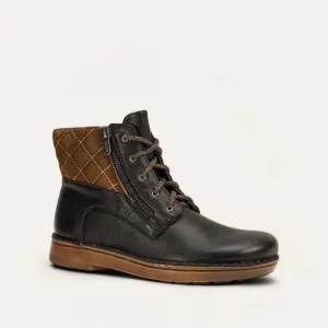 Women's Castera Ankle Boot In Soft Black/ Antique Brown