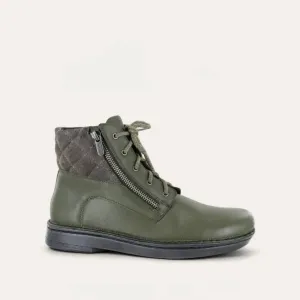 Women's Castera Bootie - Wide In Soft Green/gray