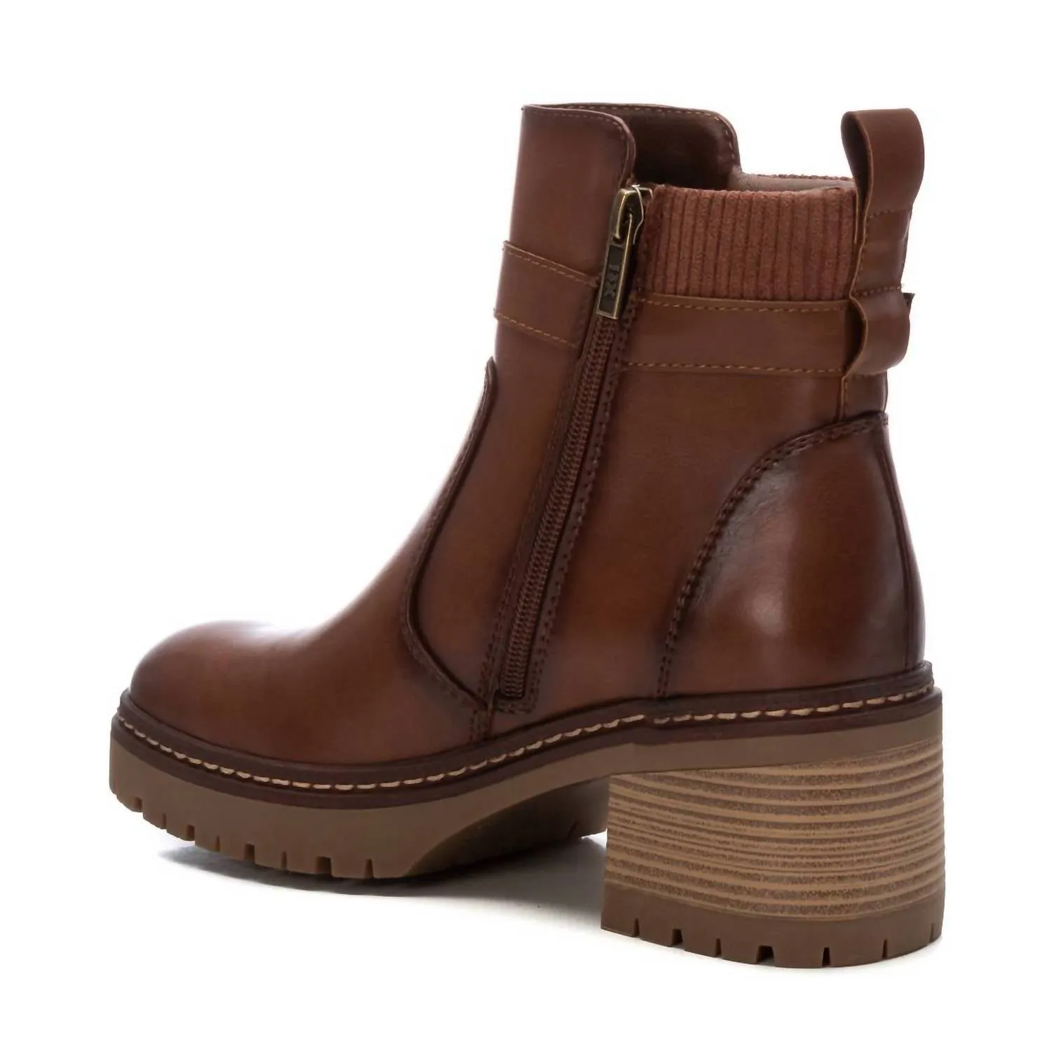 Women's Casual Booties In Camel