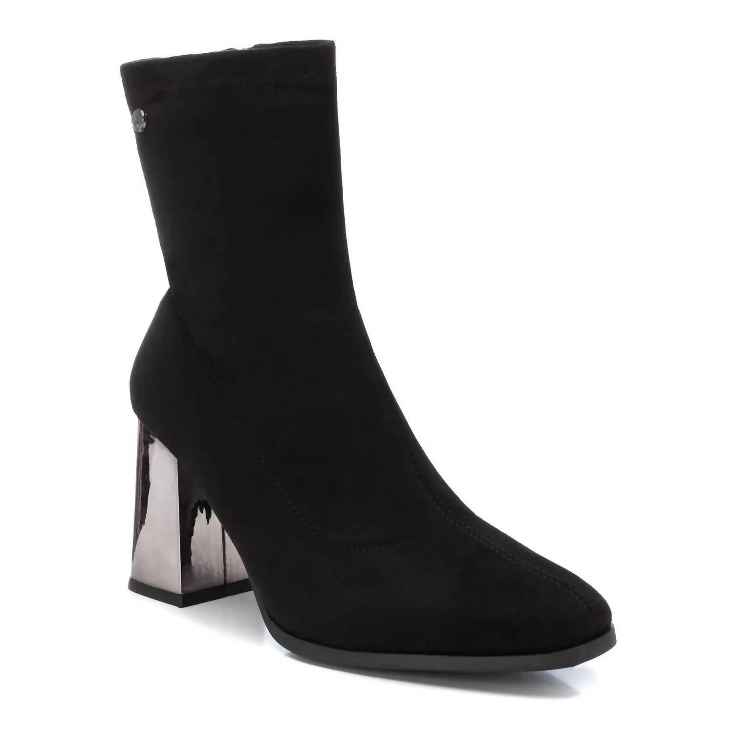 Women's Casual Suede Booties In Black