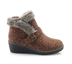 Women's Chilly Booties In Brown Leopard