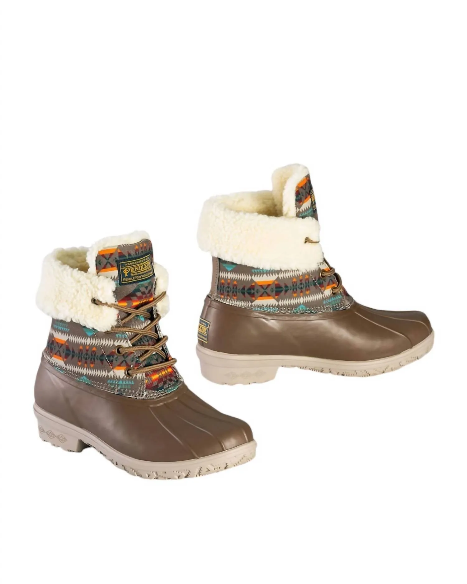 WomenS Classic Basketmaker Duck Winter Boots In Cafe