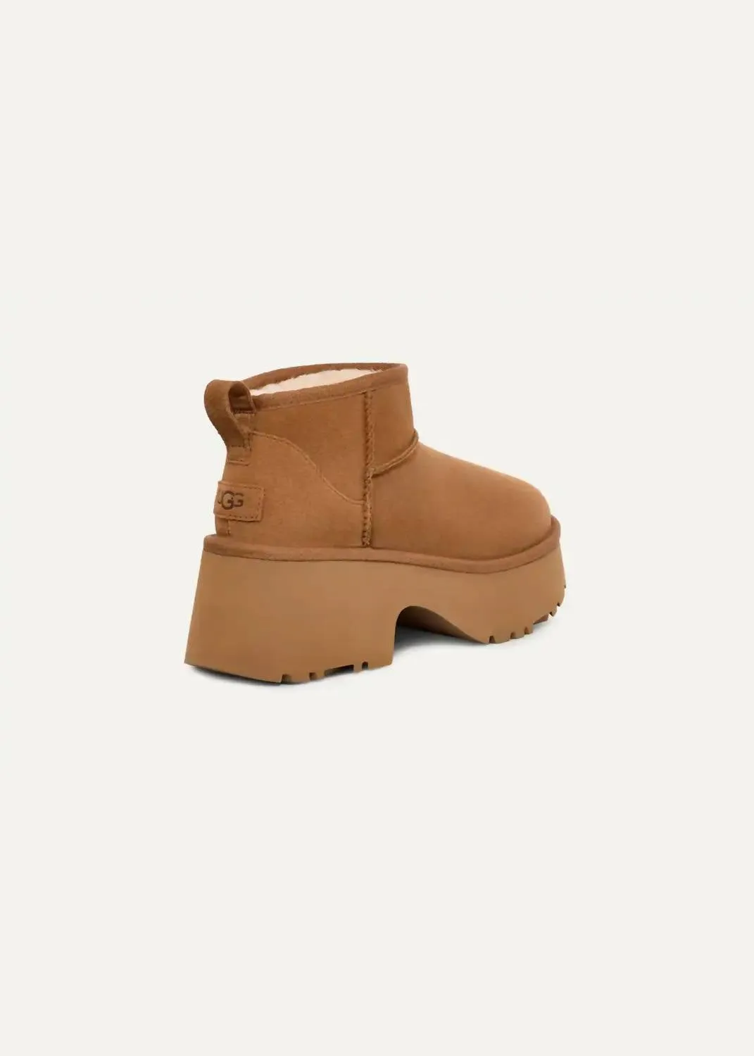 Women's Classic Ultra Mini New Heights Boots In Chestnut