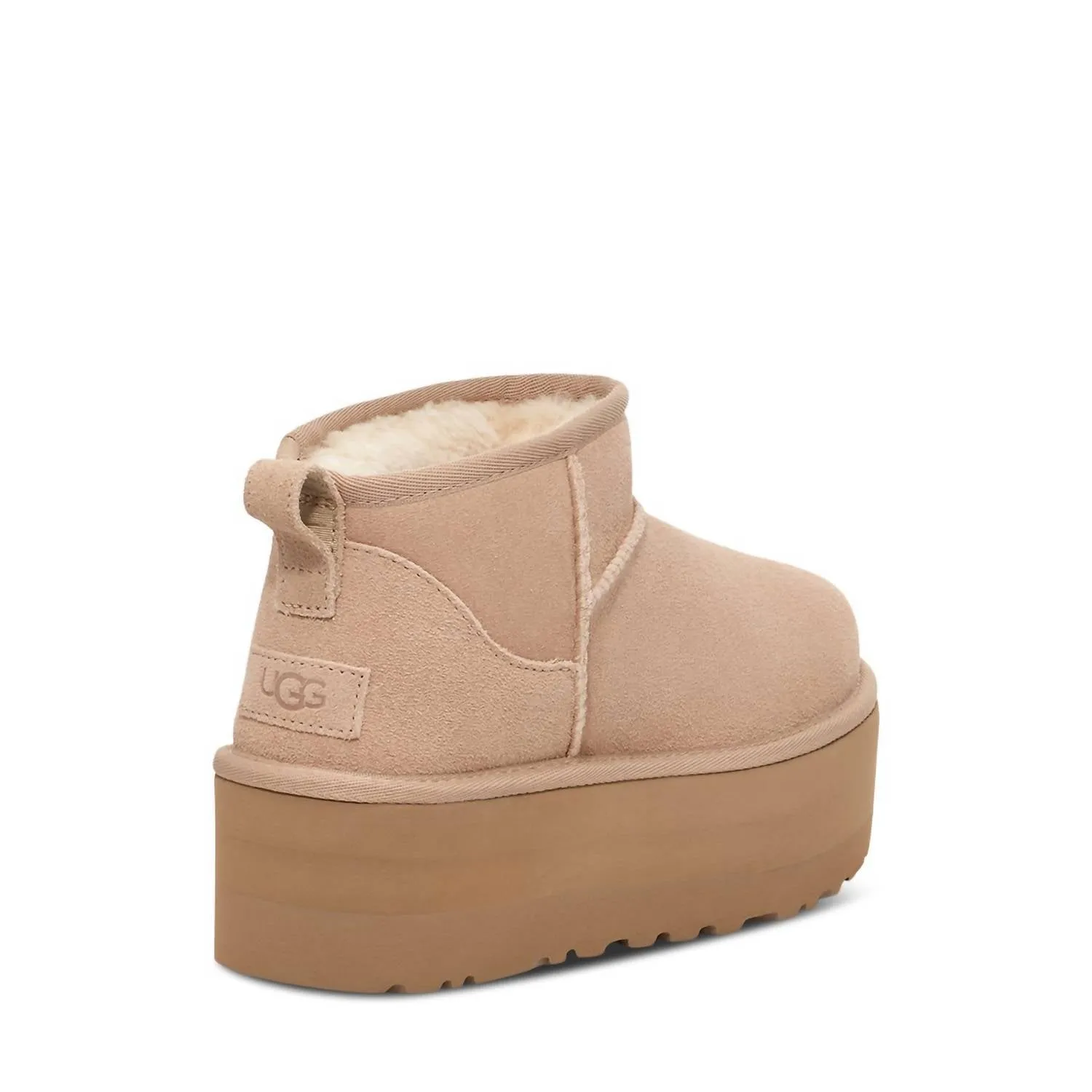 Women's Classic Ultra Mini Platform Boots In Sand