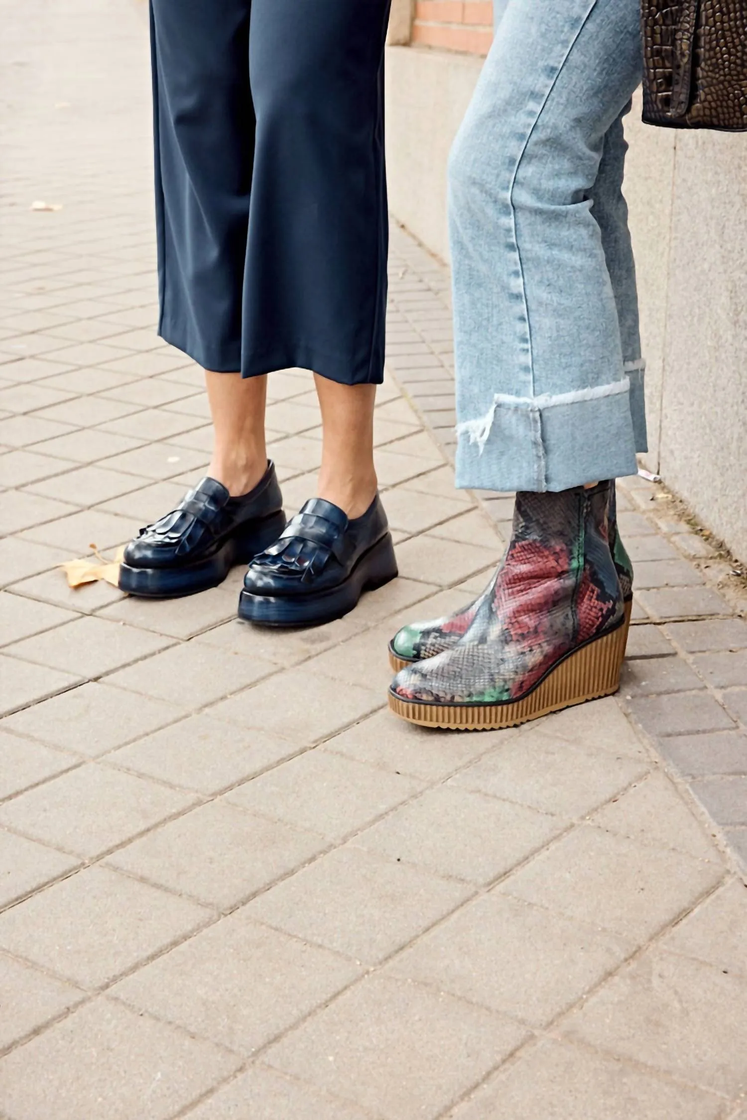 Women's Claudia Python Platform Ankle Boots In Multi-Color