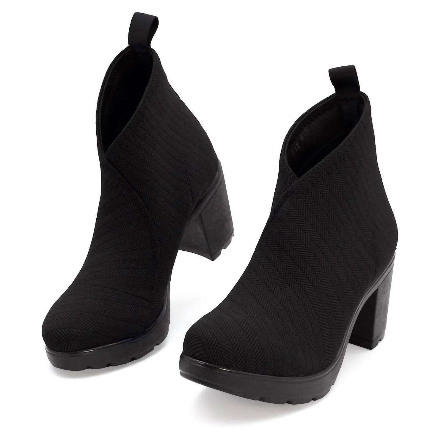 Women's Cypress Boots - Wide In Black Herringbone