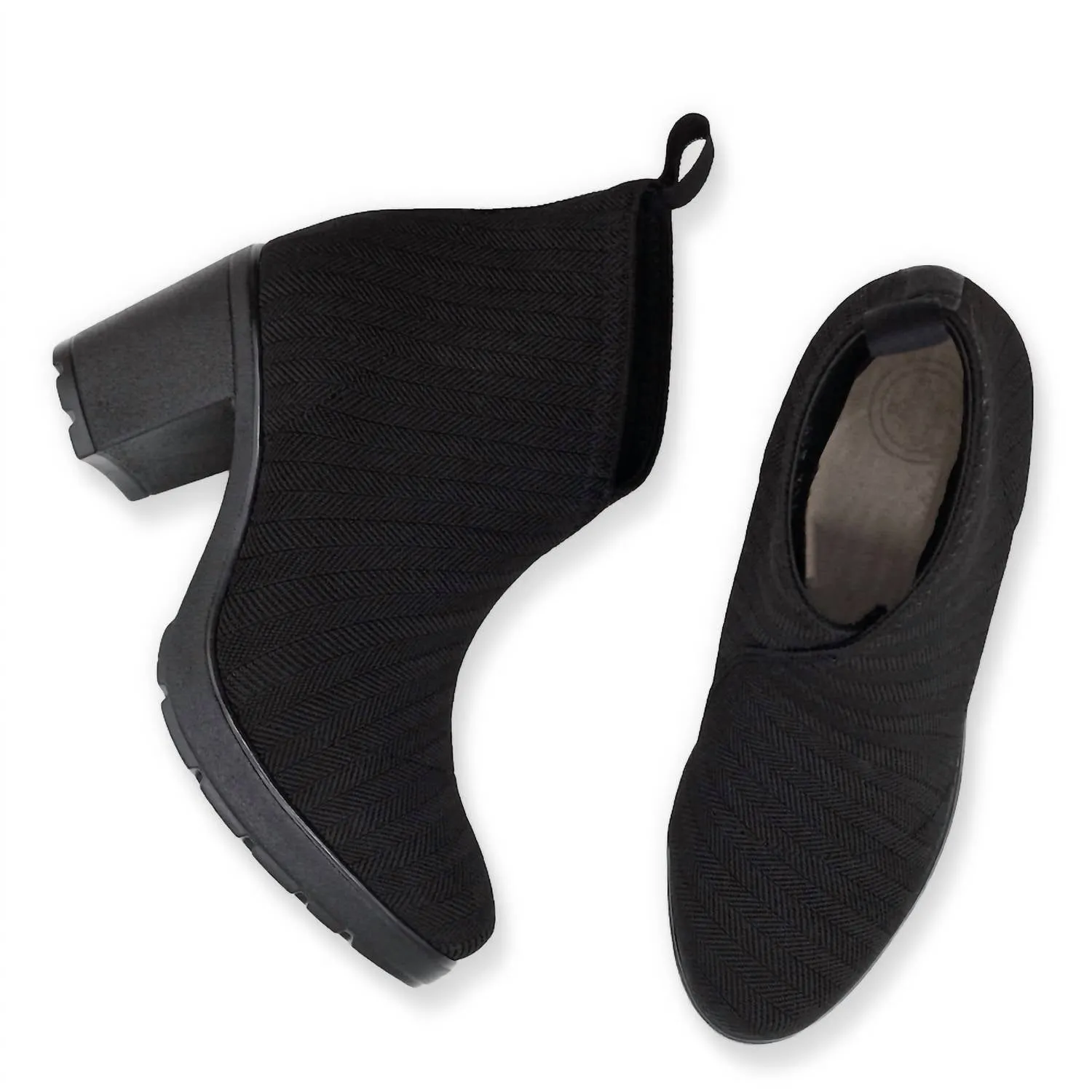 Women's Cypress Boots - Wide In Black Herringbone