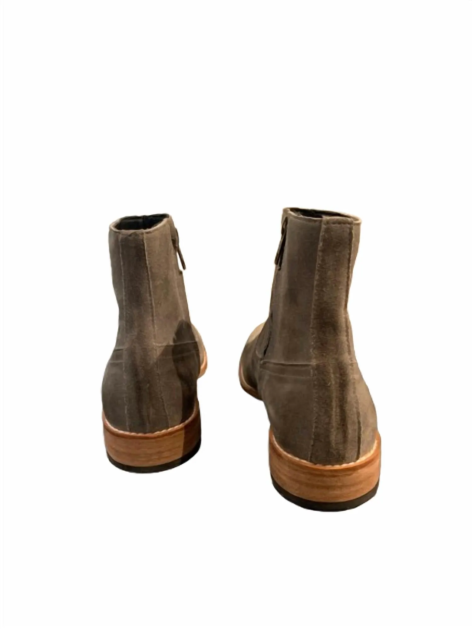 Women's Dakota Suede Leather Engraved Ankle Boot In Grey