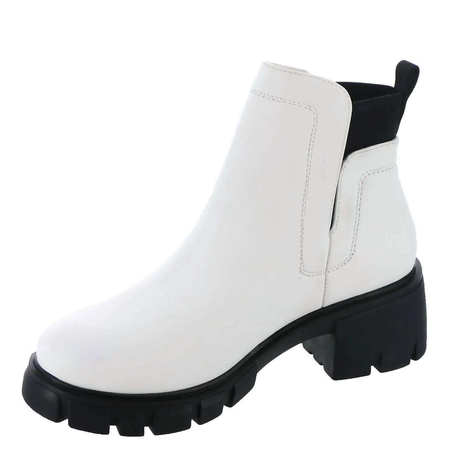 Women's Dana Bootie With Chunky Heel In White