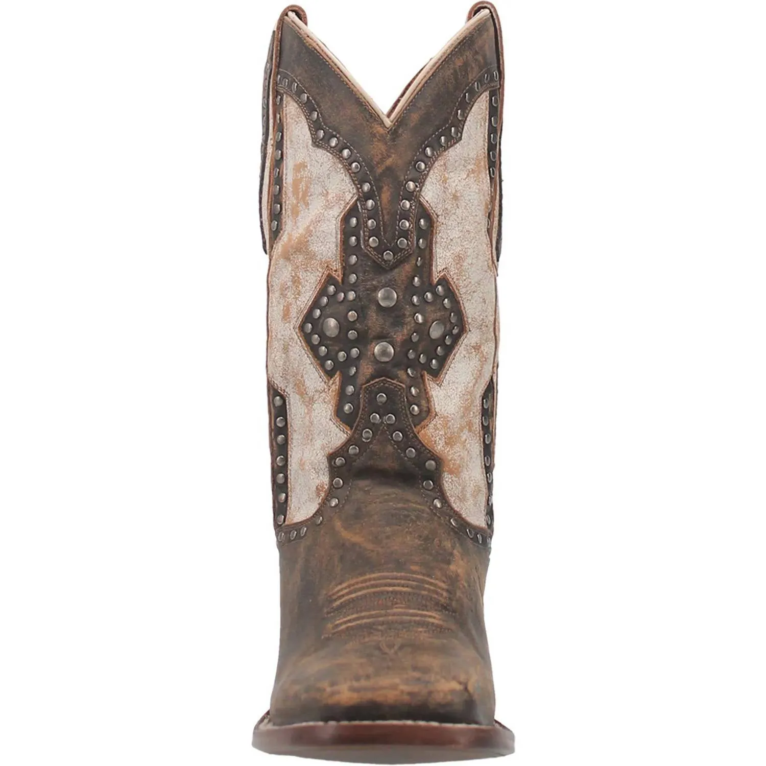Women's Darby Western Boot In Brown/bone