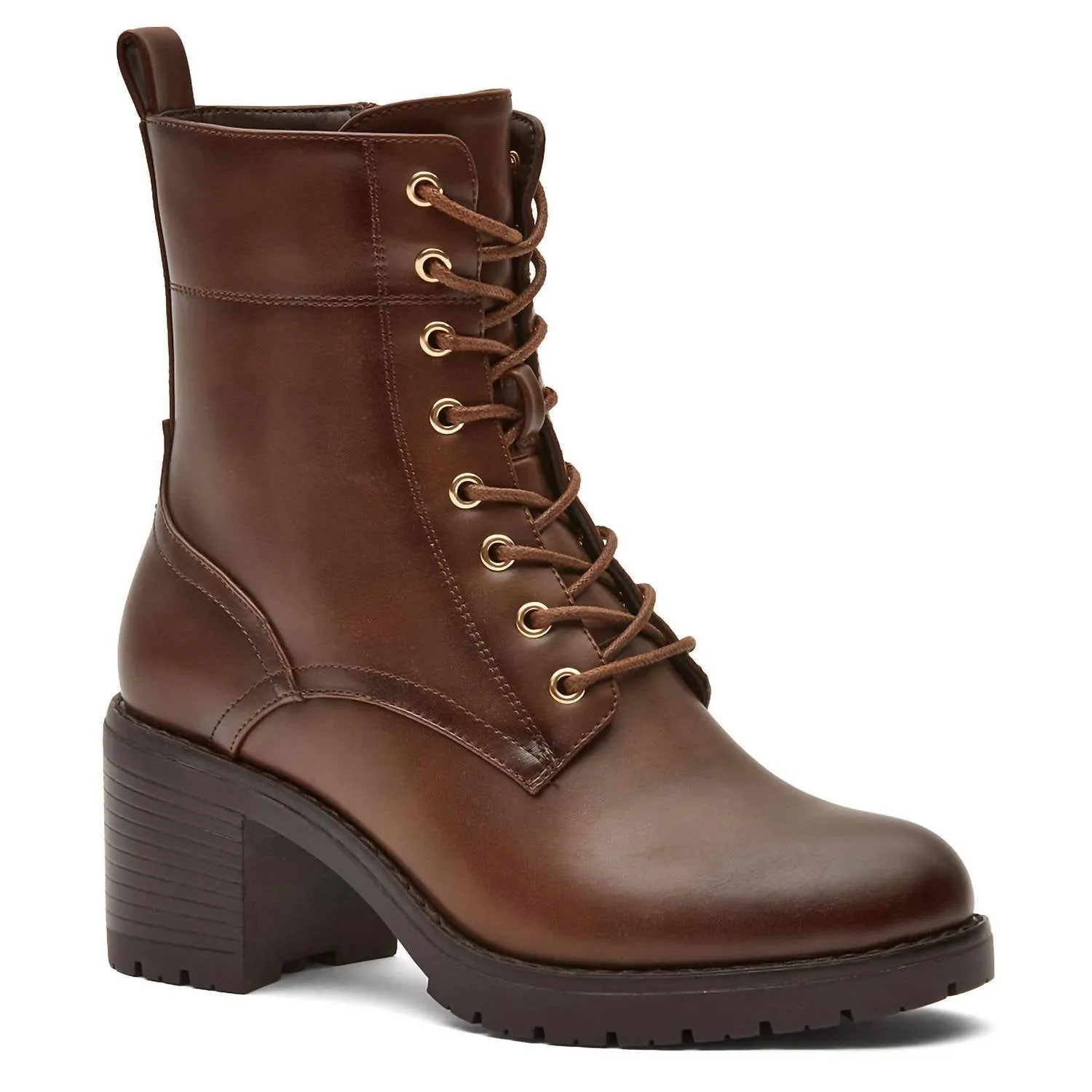 Women's Derby Boots In Brown