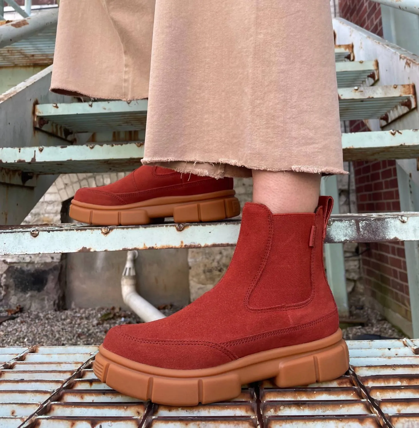 Women's Explorer Strt Chelsea Boots In Sanguine/gum