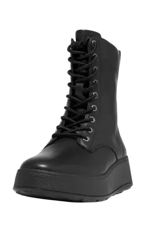 Women's F-Mode Flatform Ankle Boots In All Black
