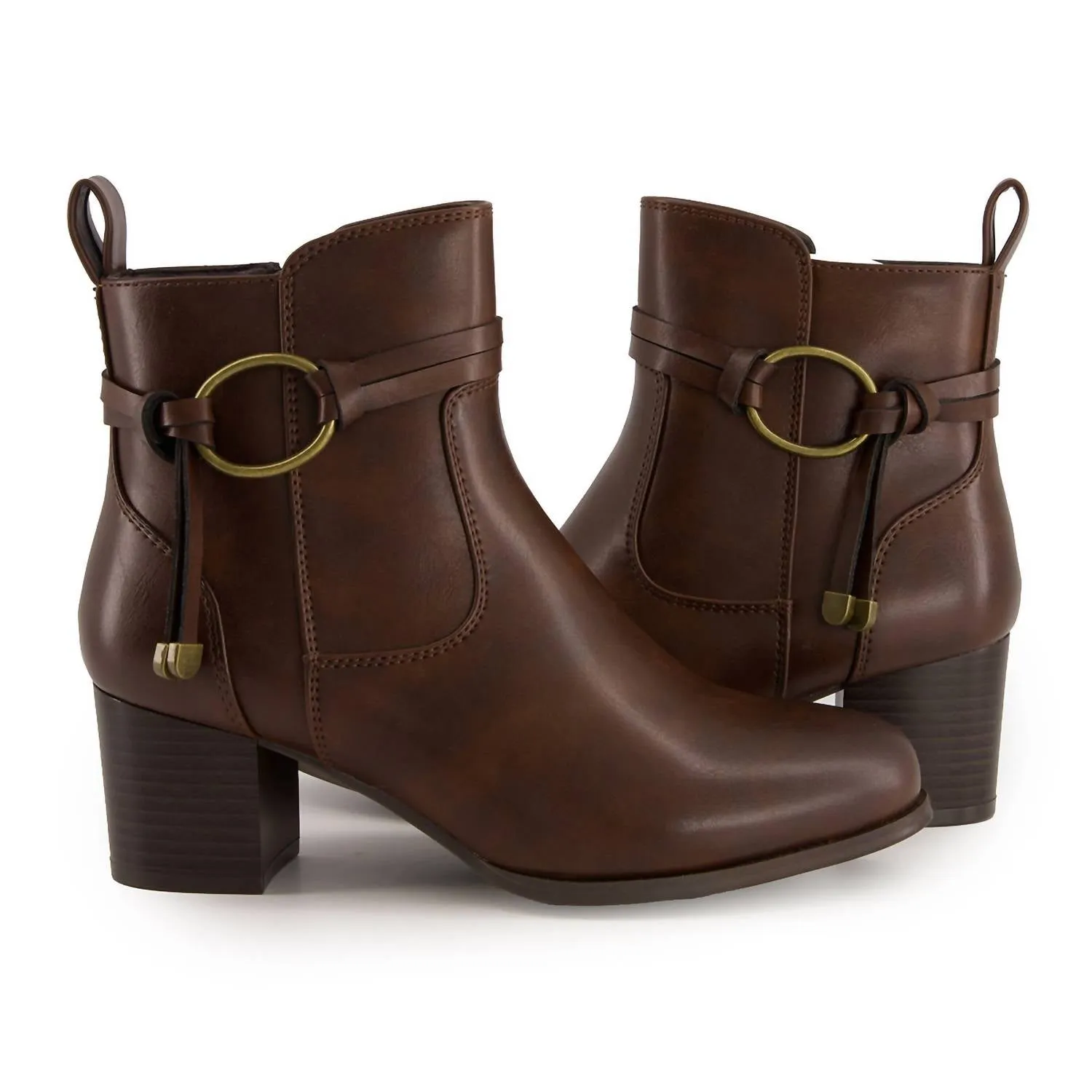 Women's Fashion Booties In Brown