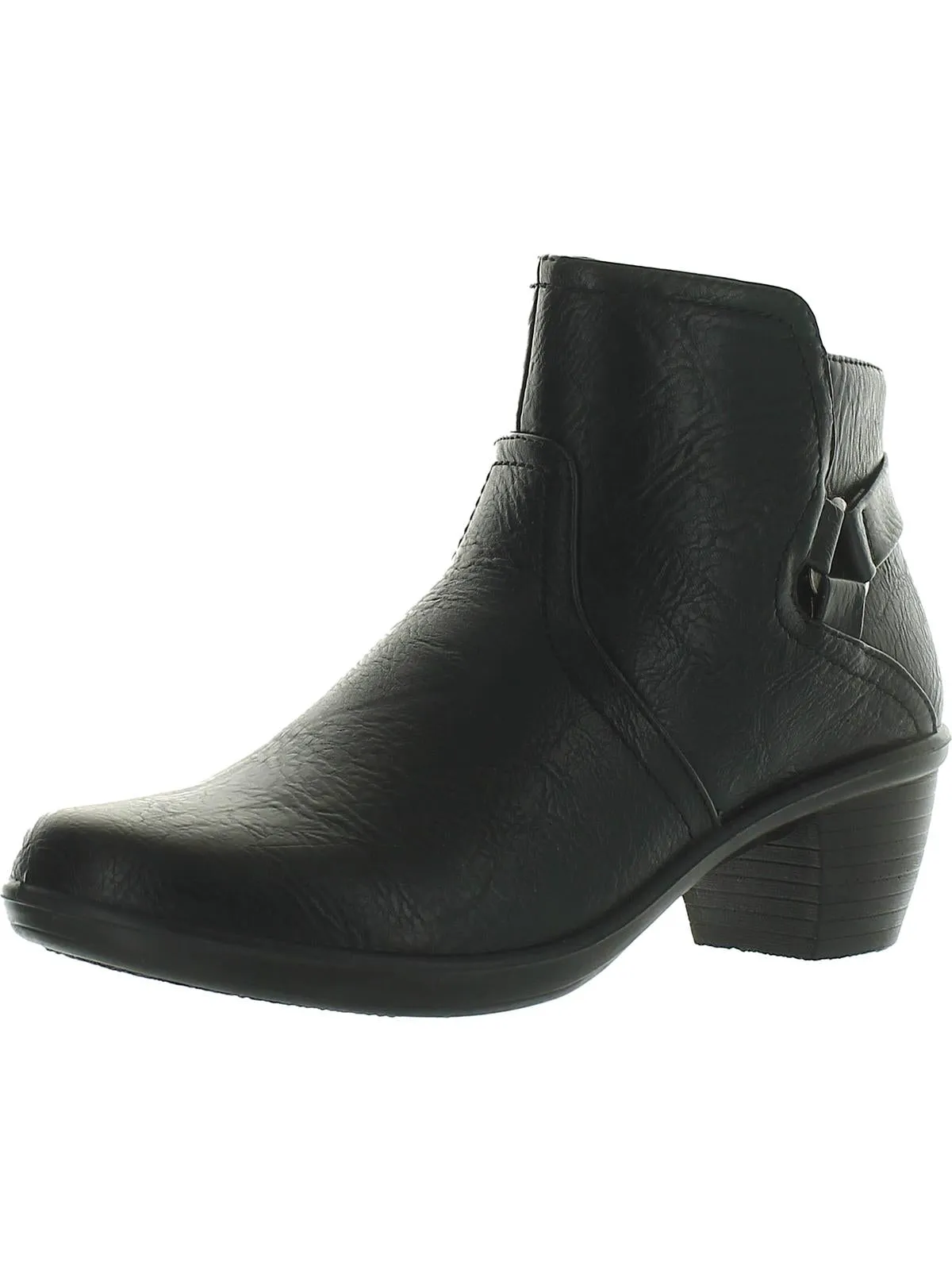 Womens Faux Leather Bootie Ankle Boots