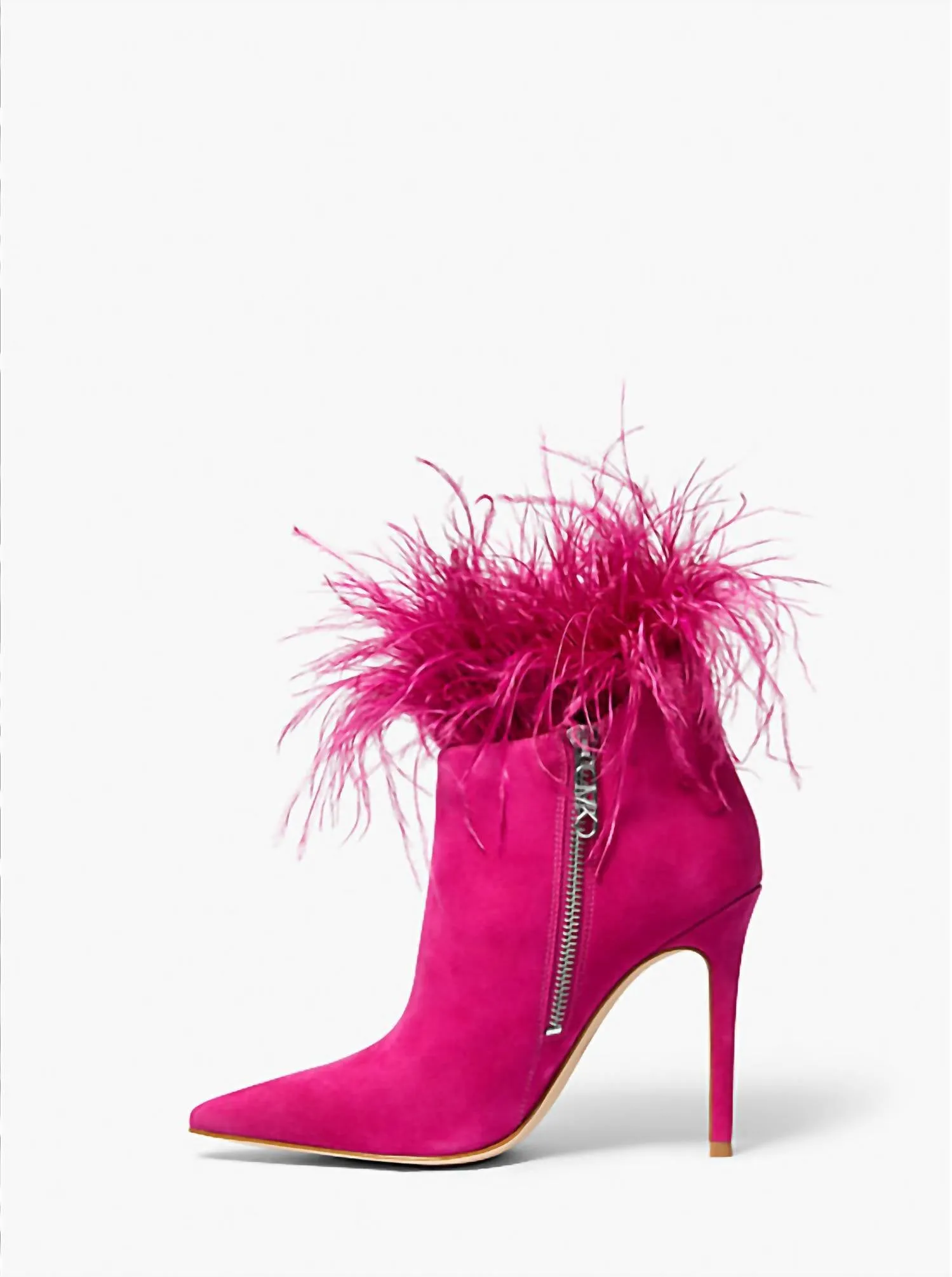 Women's Feather Ankle Boots In Fuschia