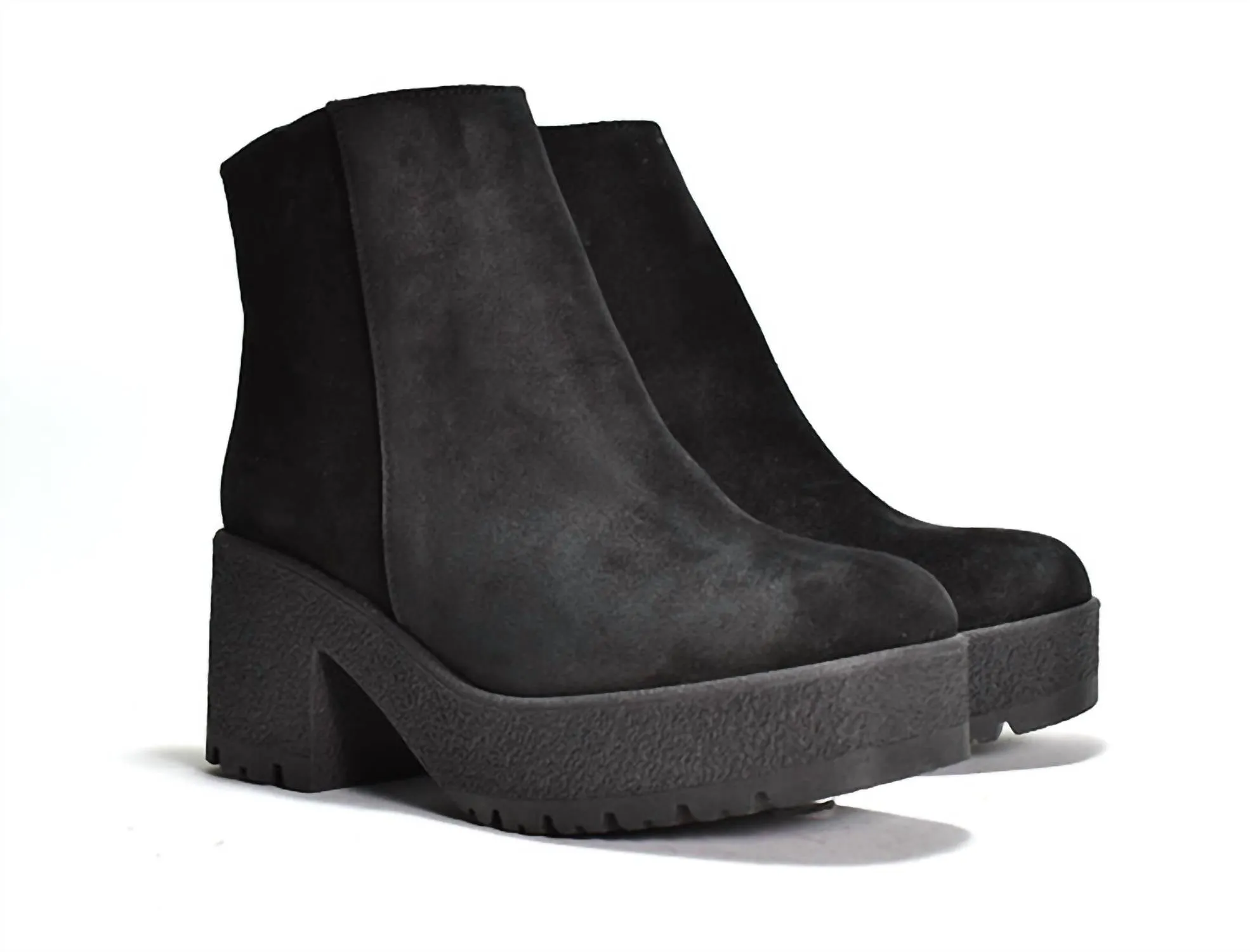 Women's Finley Ankle Boot In Black Suede