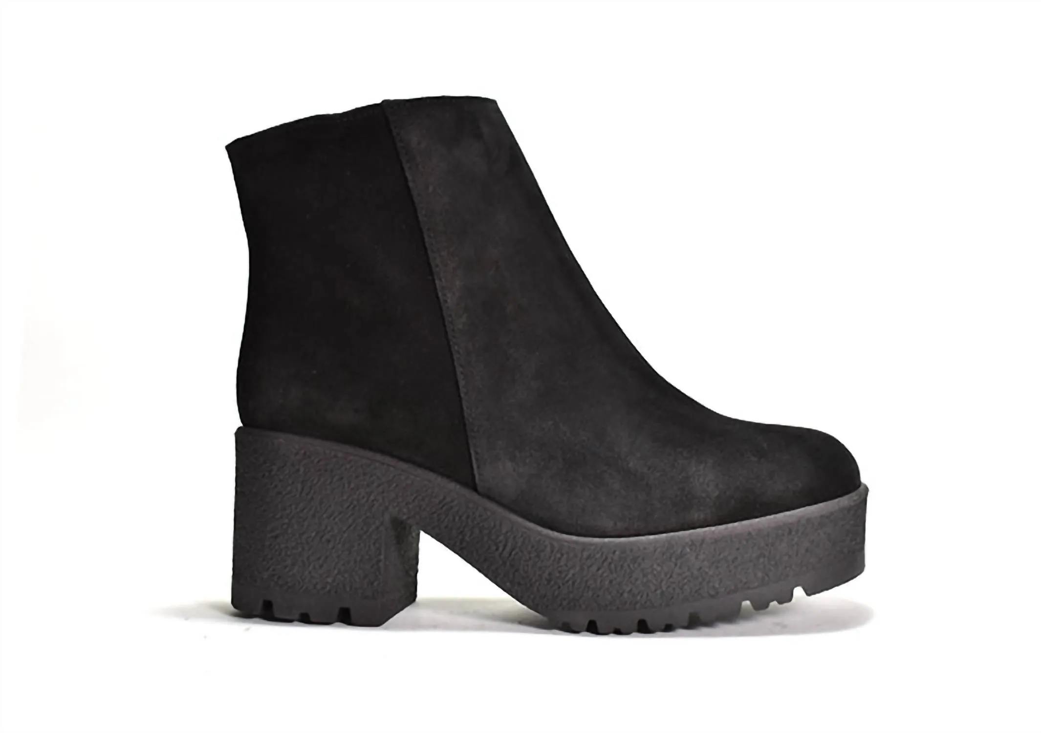 Women's Finley Ankle Boot In Black Suede