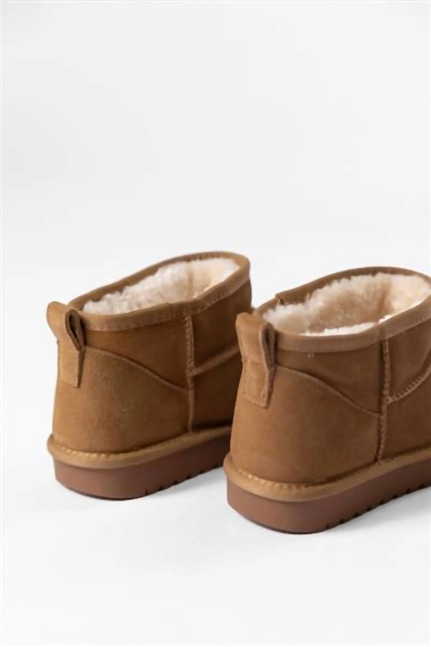 Women's Georgia Platform Mini Boot In Chestnut