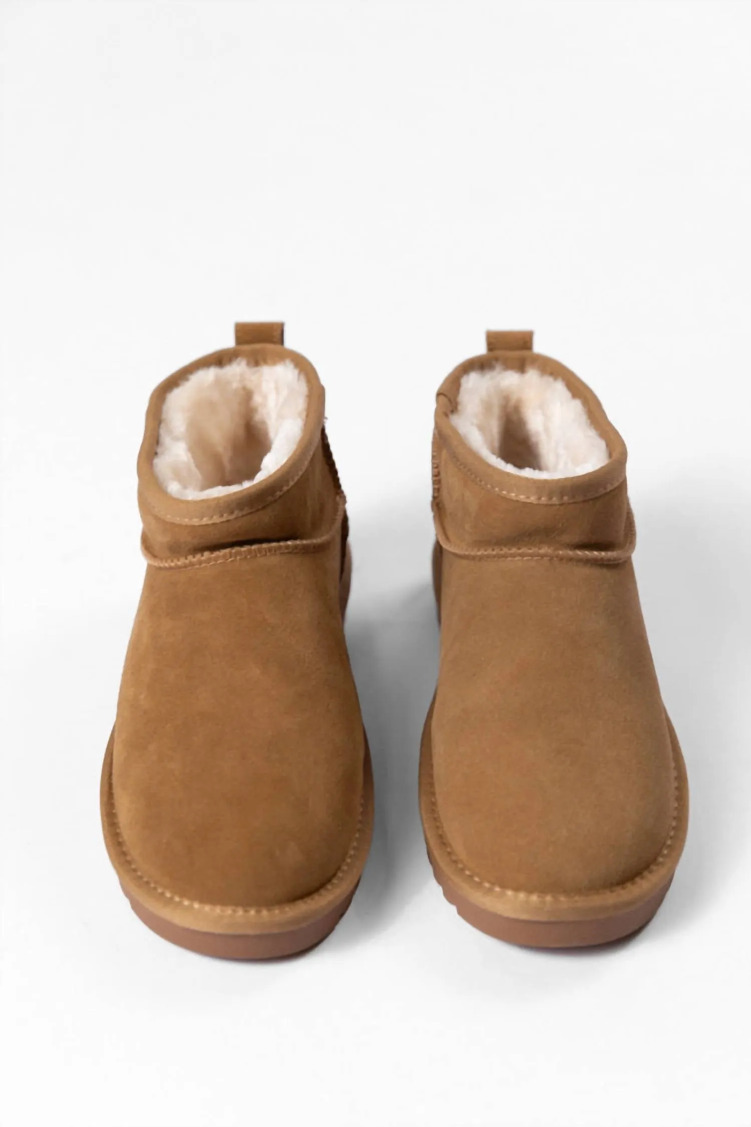 Women's Georgia Platform Mini Boot In Chestnut