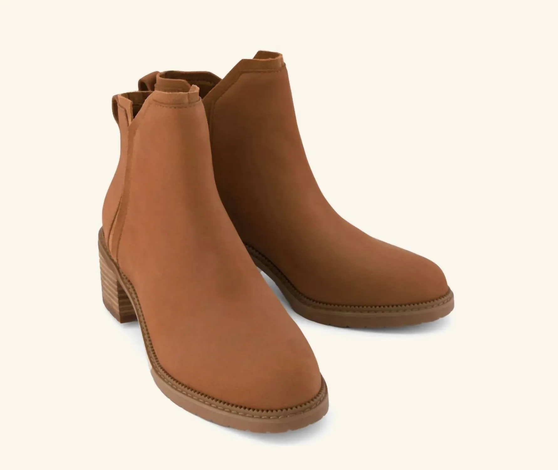 Women's Hailey Boot In Nubuck Brown Leather