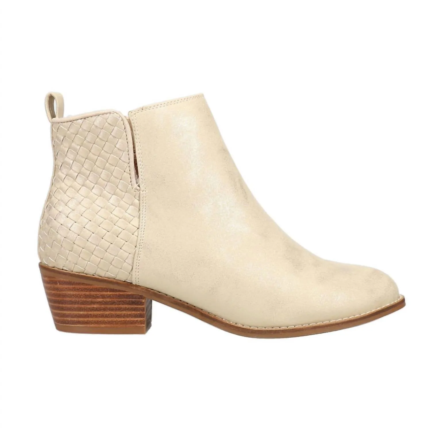 Women's Half N Half Booties In Gold