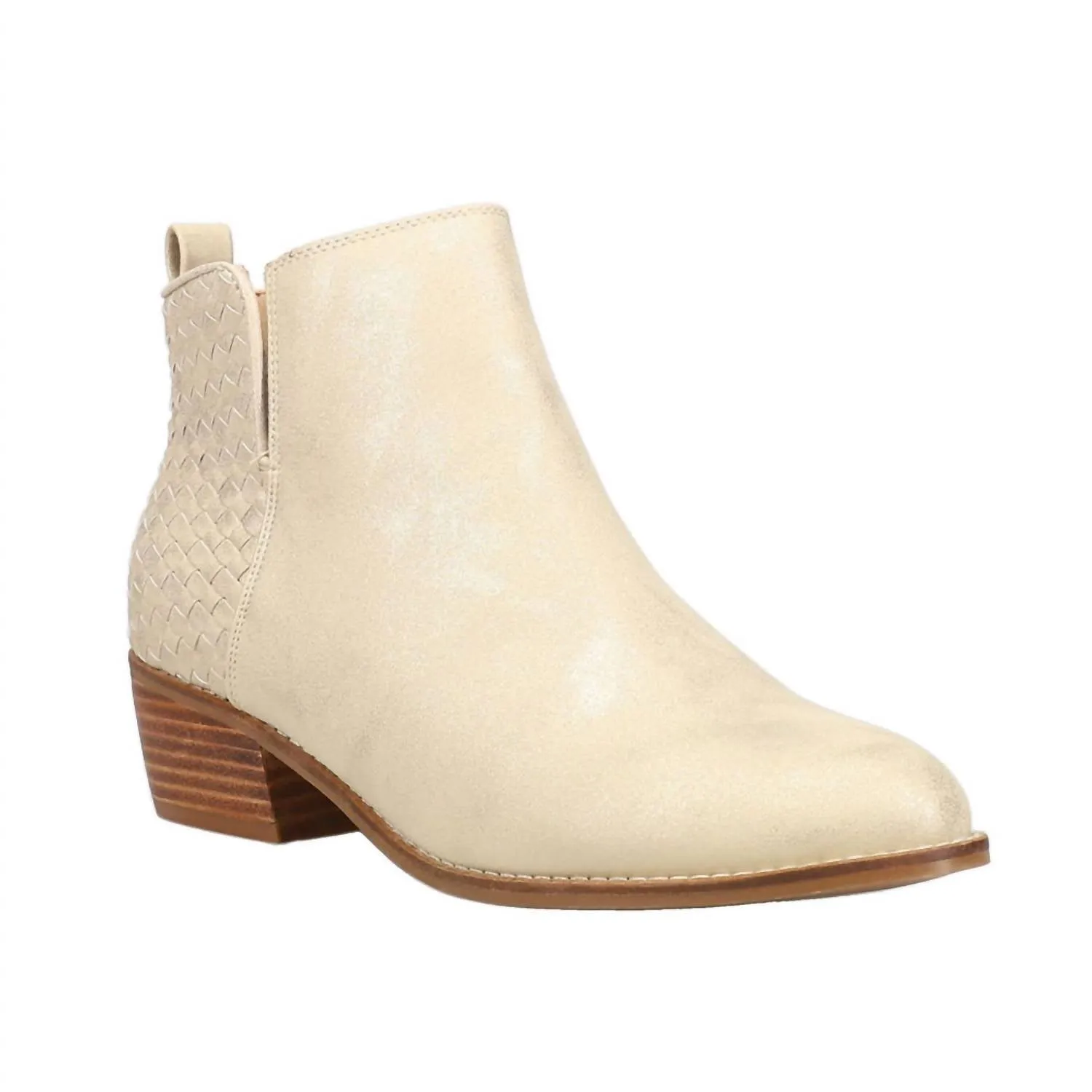 Women's Half N Half Booties In Gold