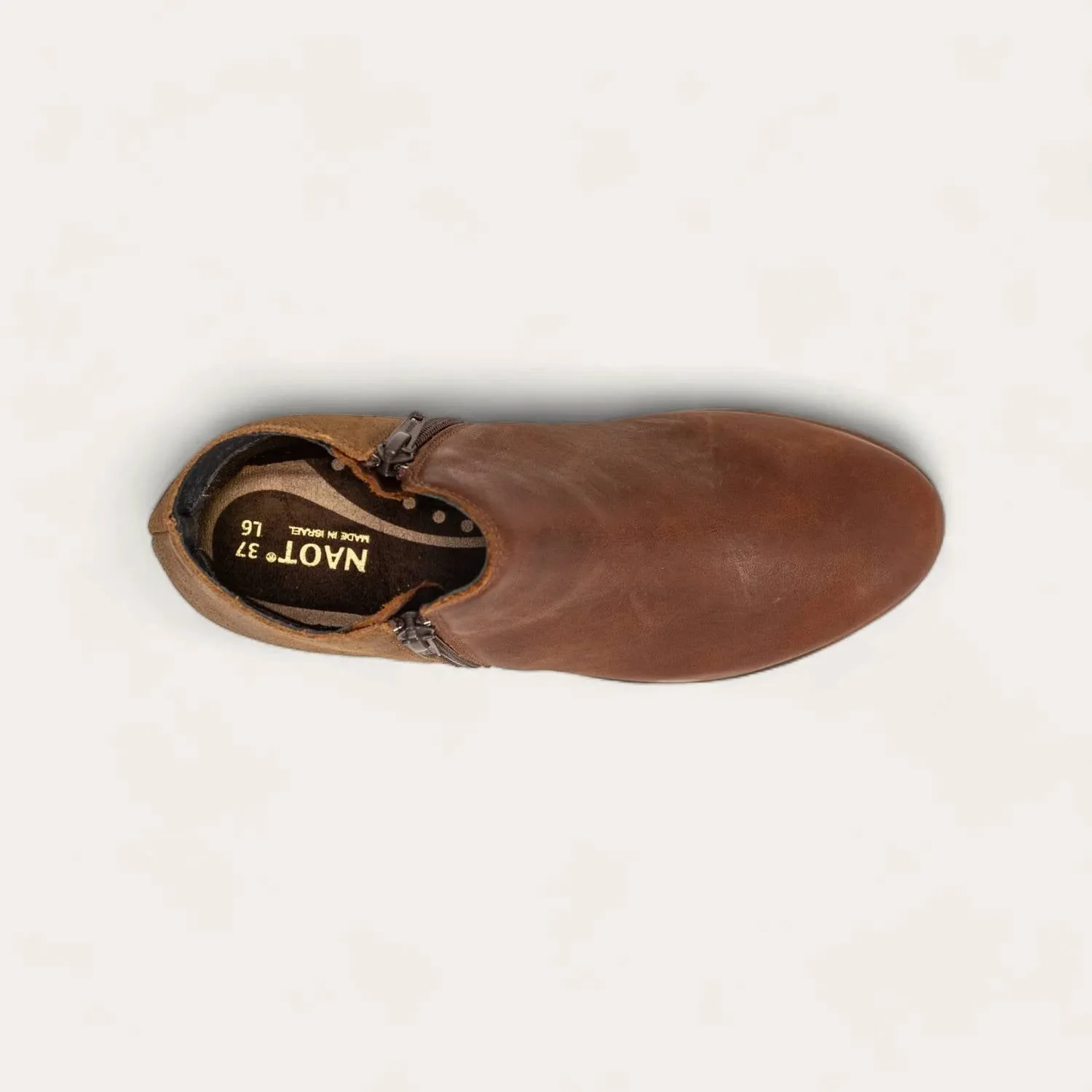 Women's Helm Booties - Medium In Soft Cognac Leather