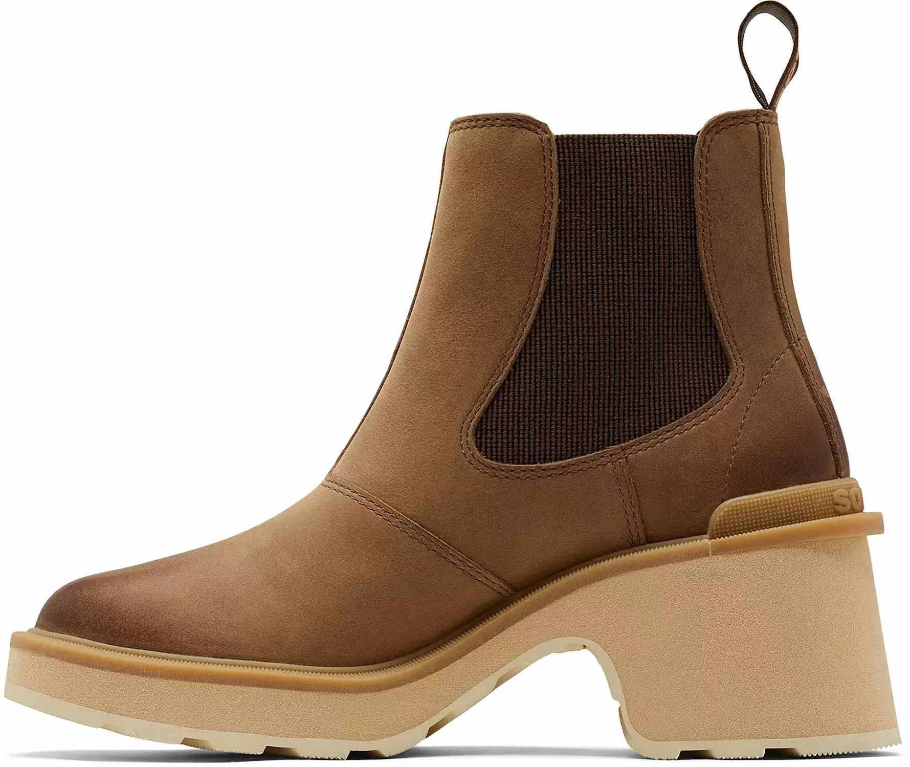 Women's Hi-Line Heel Waterproof Chelsea Boots In Umber / Ceramic