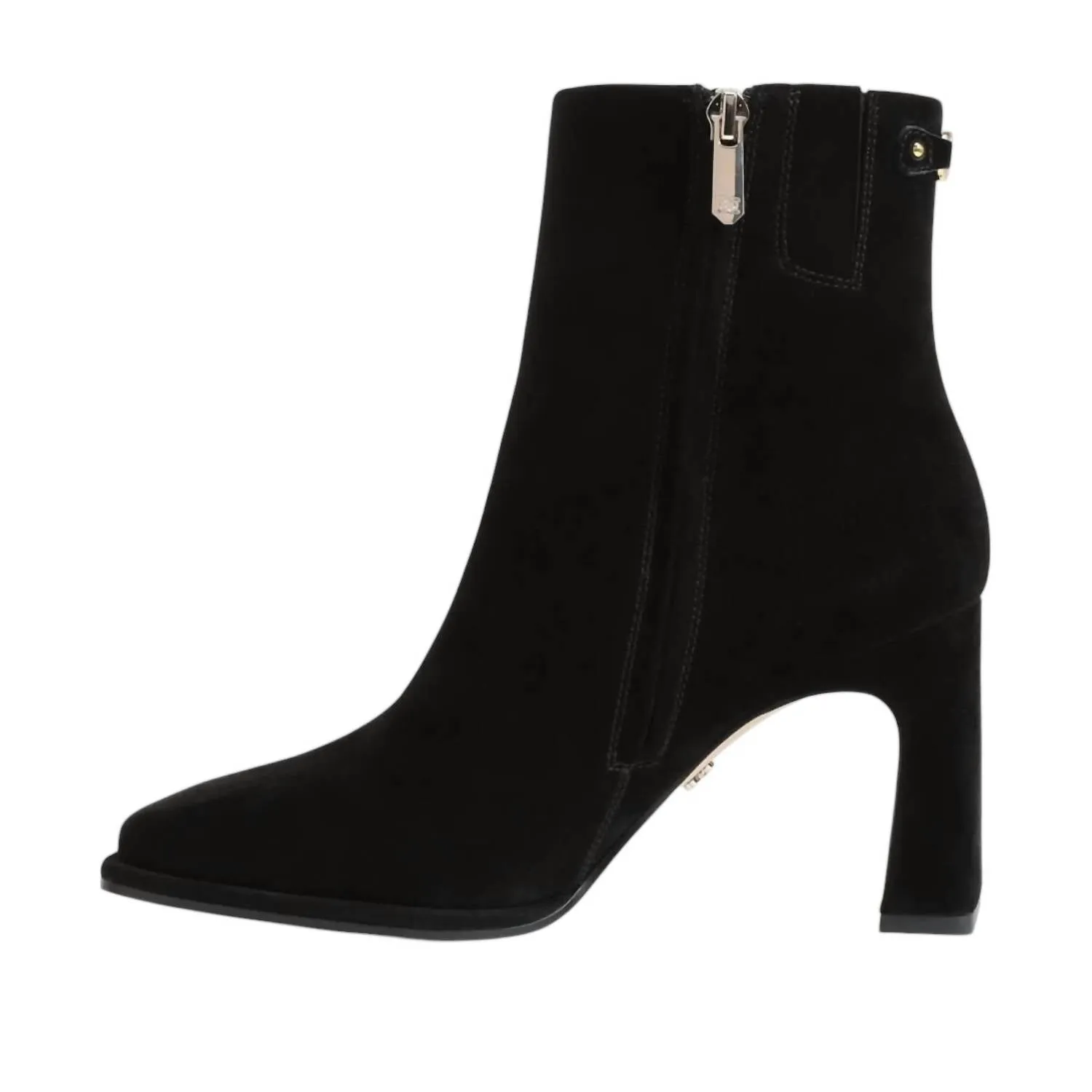 Women's Irie Square Toe Ankle Bootie In Black Suede
