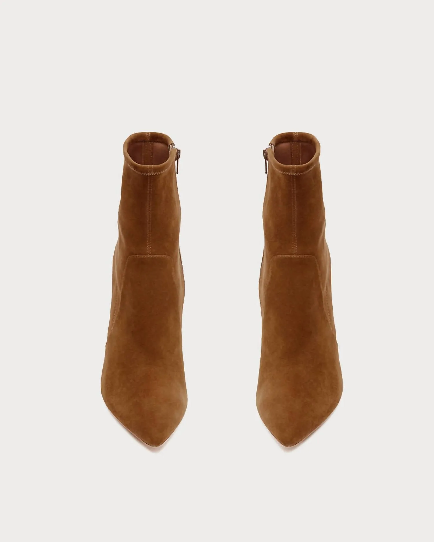 Women's Isla Cacao Suede Slim Ankle Bootie In Brown