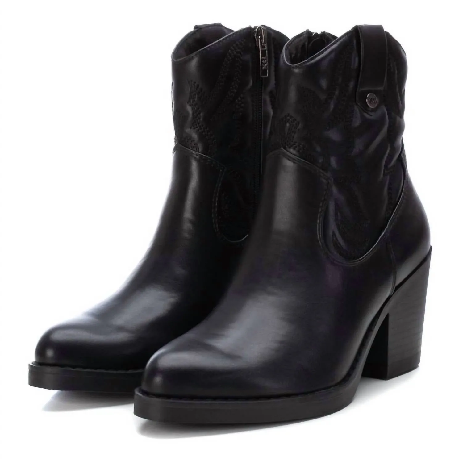 Women's Italian Western Booties In Black