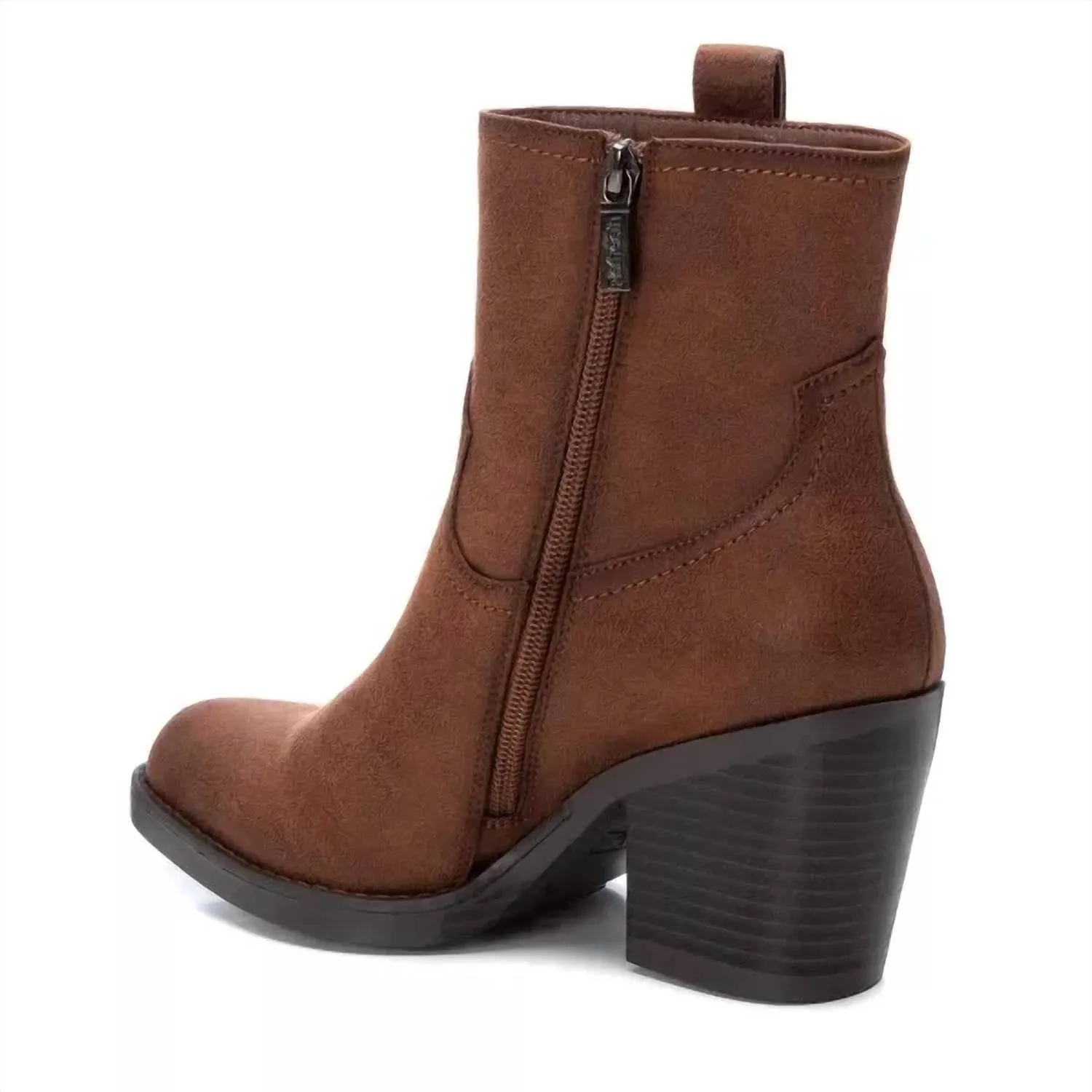 Women's Italian Western Booties In Camel
