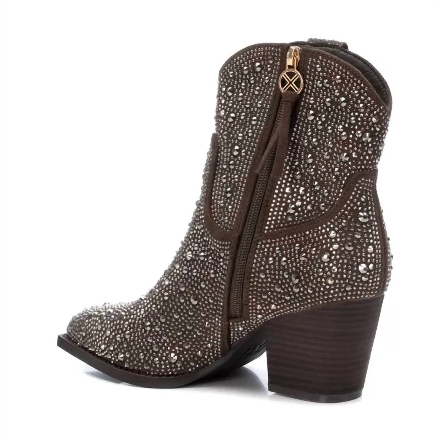 Women's Italian Western Booties In Taupe