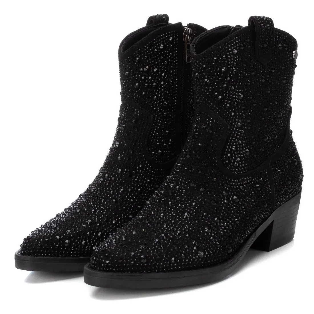 Women's Italian Western Suede Booties By XTI