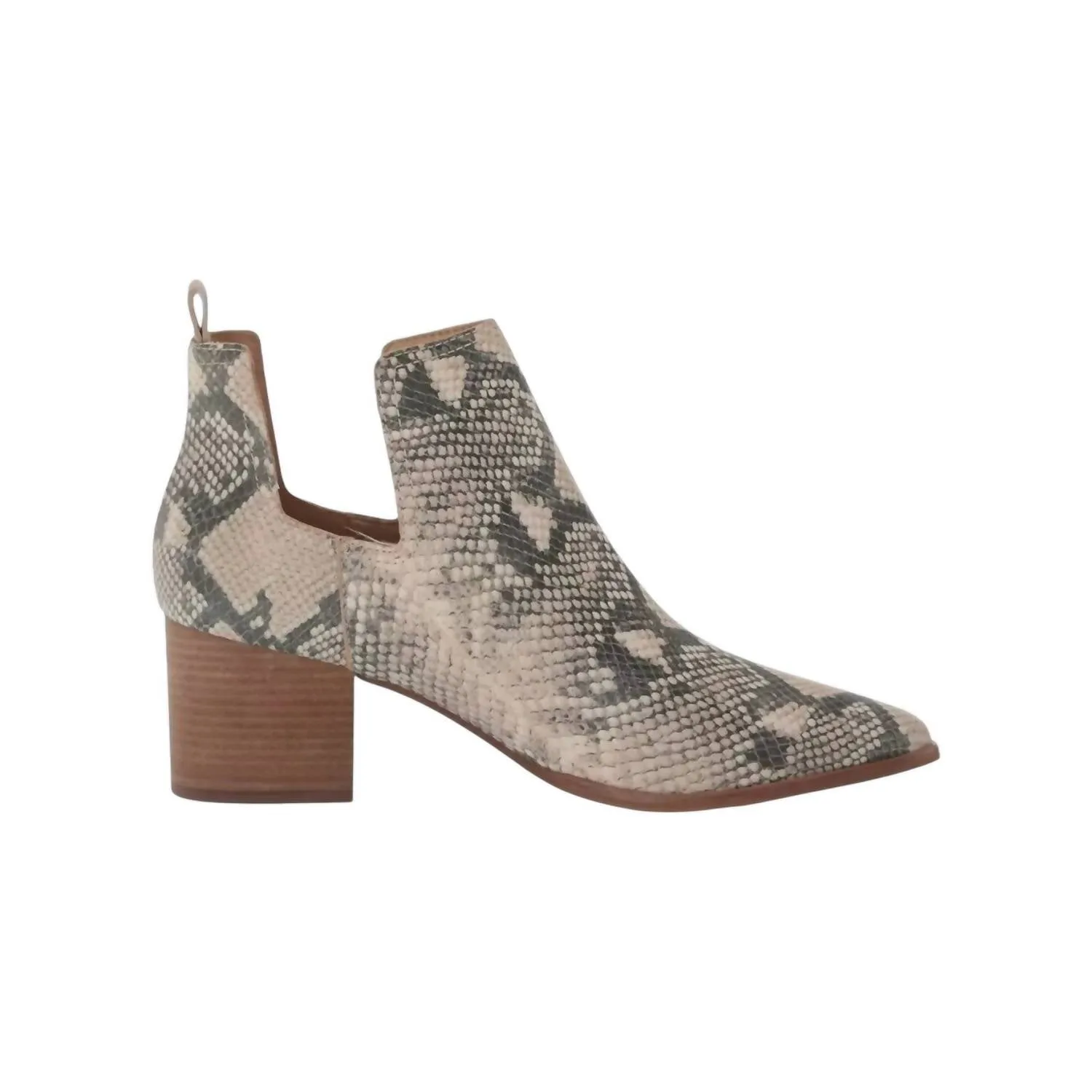 Women's Jabilo Snake Ankle Boots In Natural Jame Snake