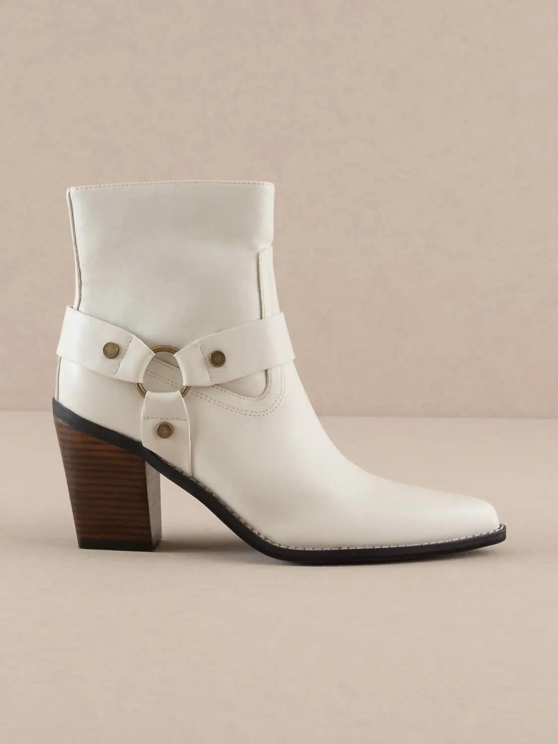 Women's Jackson Pointed Toe Booties In White