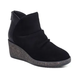 Women's Kara Ankle Wedge Boot In Black
