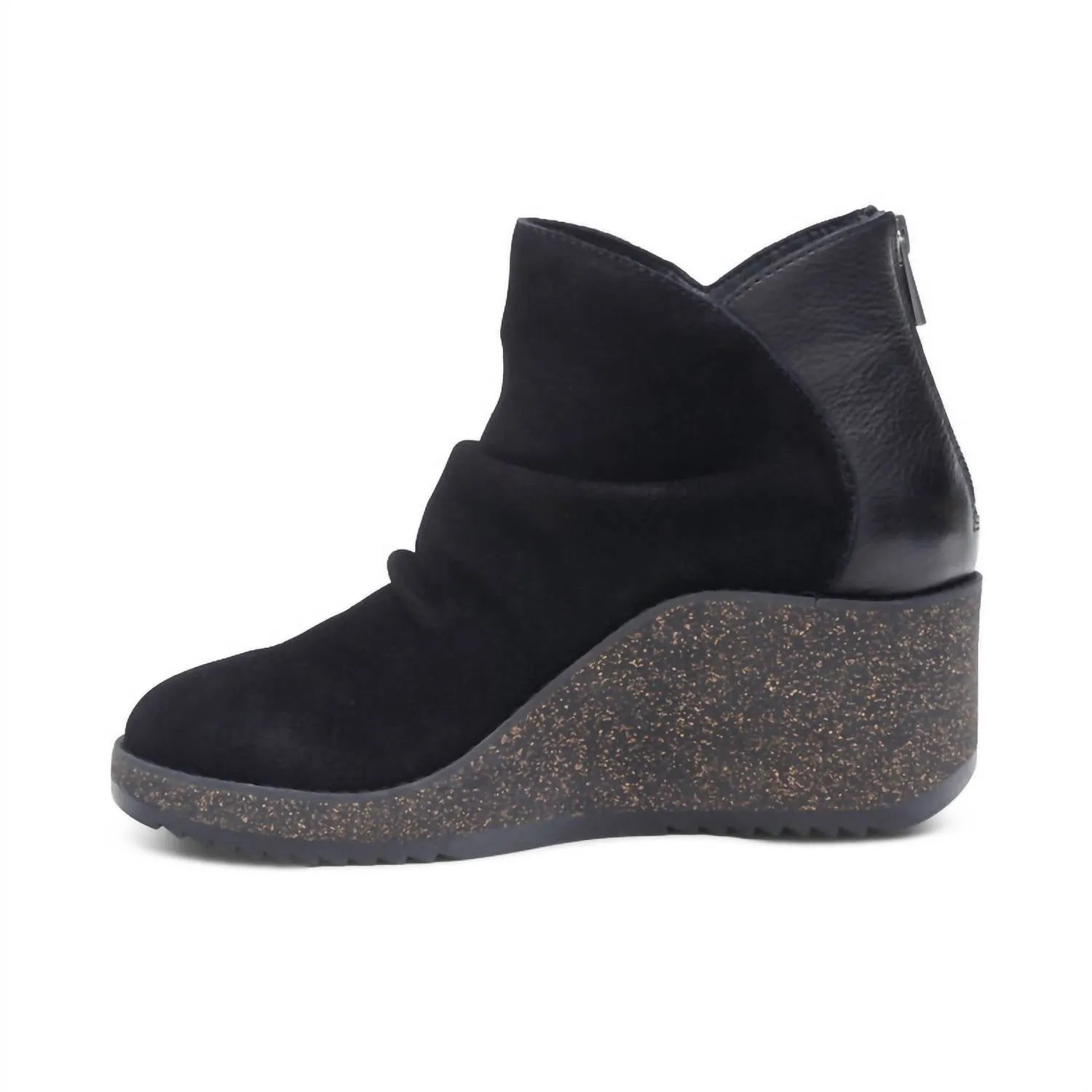 Women's Kara Ankle Wedge Boot In Black